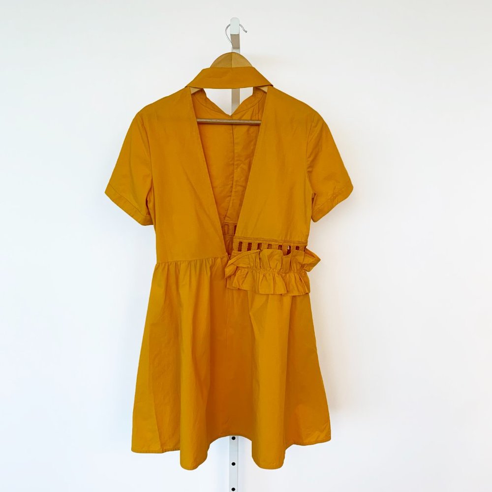 Self Portrait Cut-Out Flared Dress - Picture 2 of 7